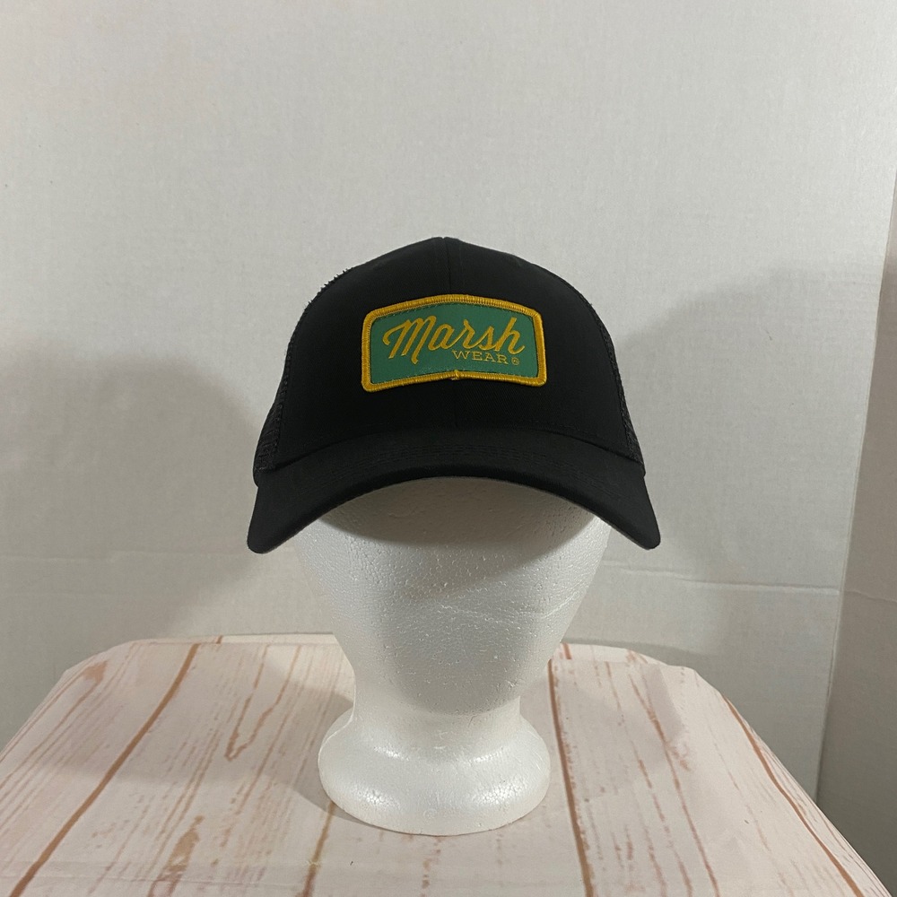 Marsh Wear Promo Trucker Hat Black Mesh Snapback Cap